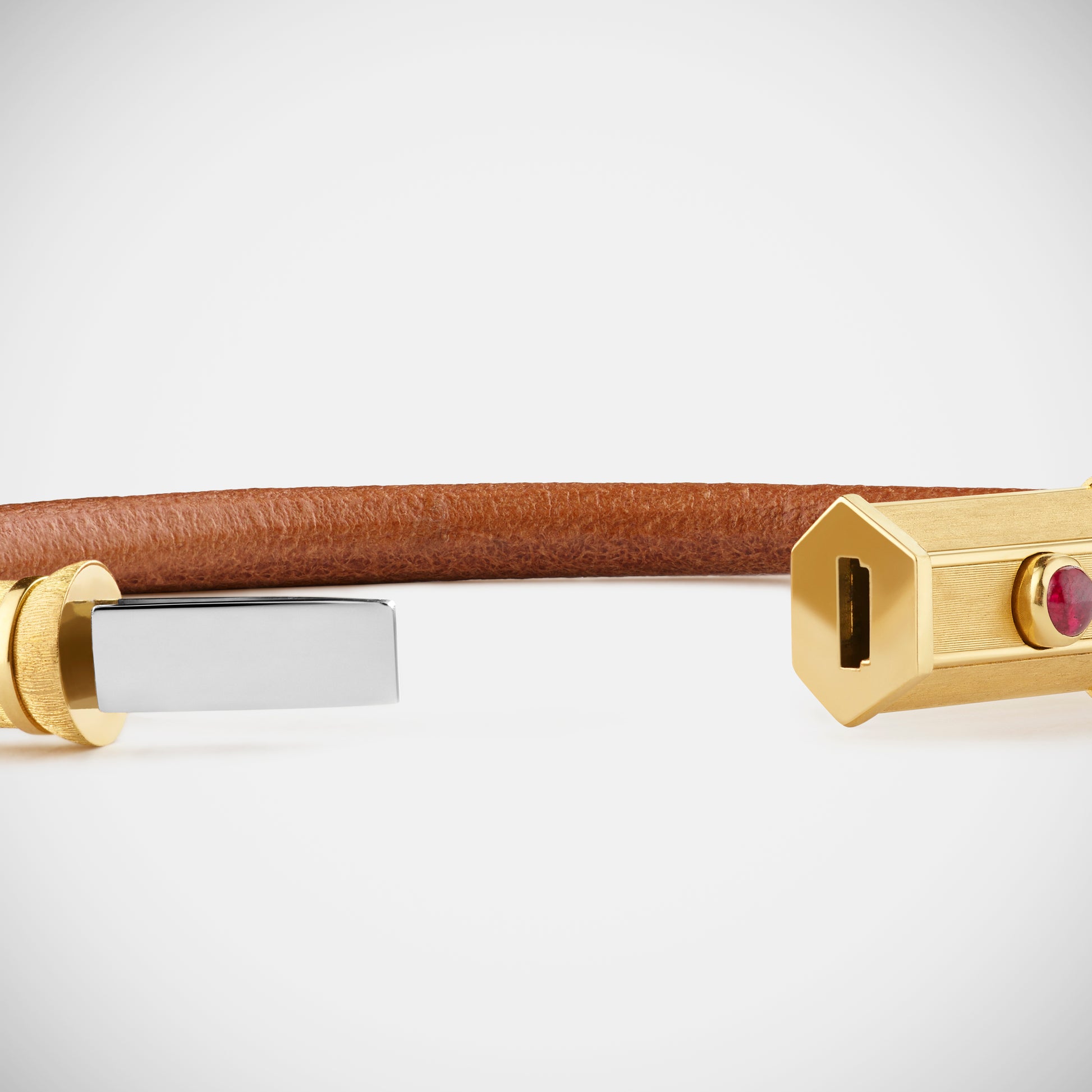 Marie Lichtenberg Staging Bracelet Ruby Lasso Baby Locket Bracelet