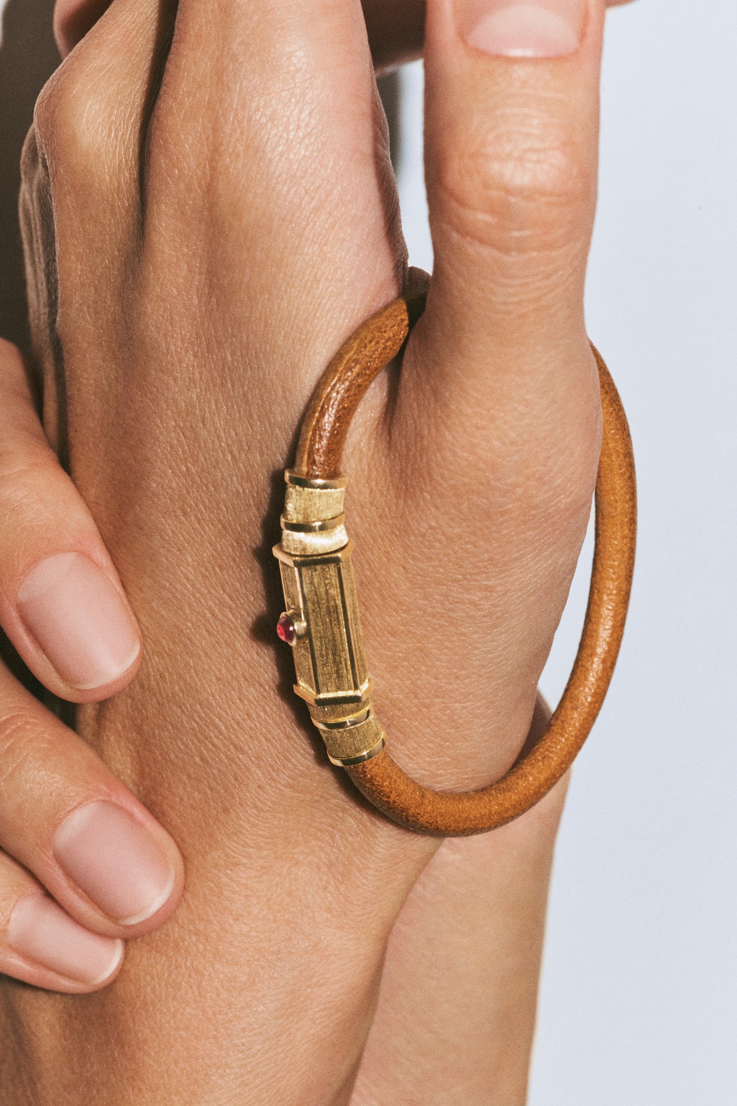 Marie Lichtenberg Staging Bracelet Ruby Lasso Baby Locket Bracelet