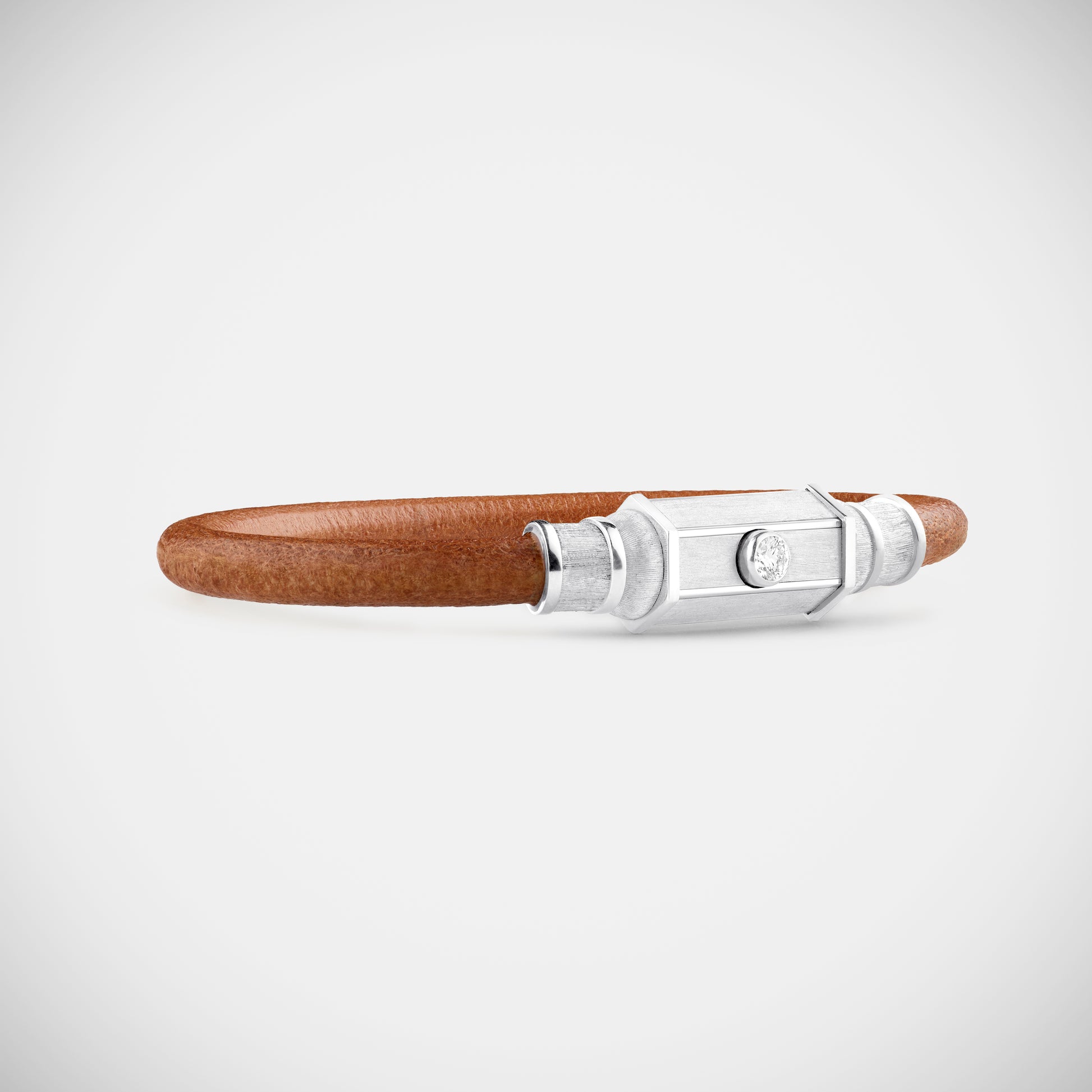 Marie Lichtenberg Staging Bracelet White Gold Lasso Baby Locket Bracelet