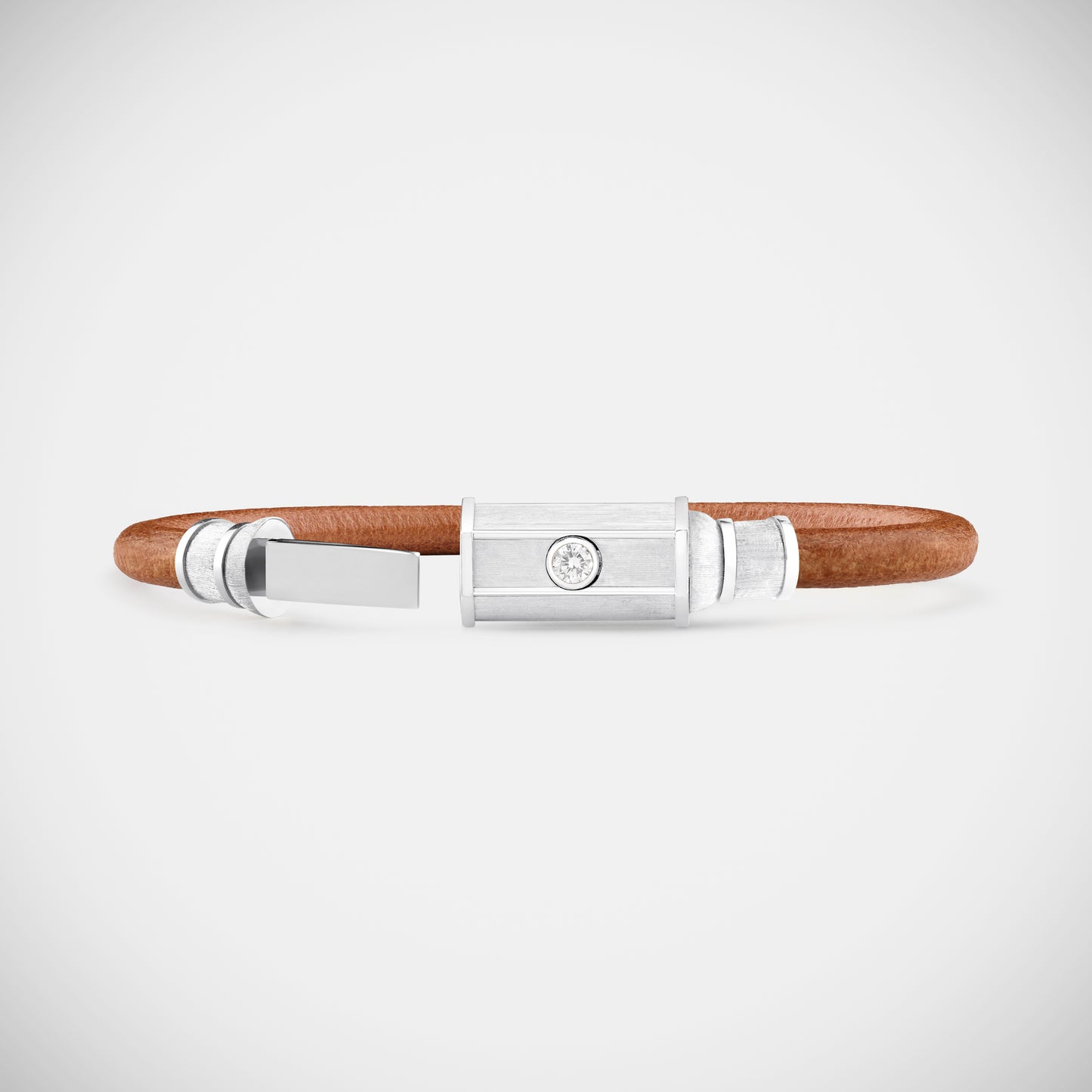 Marie Lichtenberg Staging Bracelet White Gold Lasso Baby Locket Bracelet