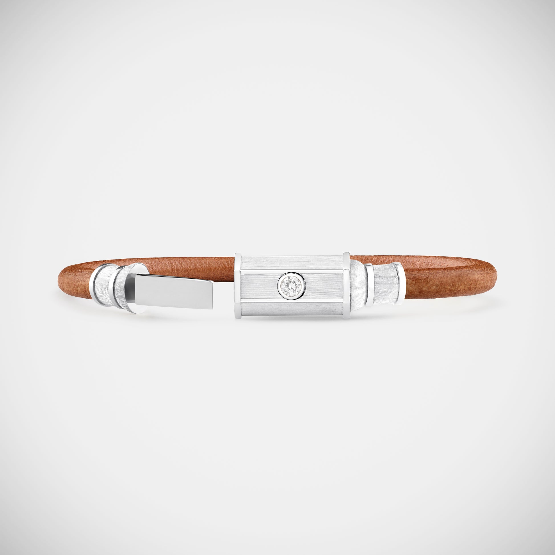 Marie Lichtenberg Staging Bracelet White Gold Lasso Baby Locket Bracelet