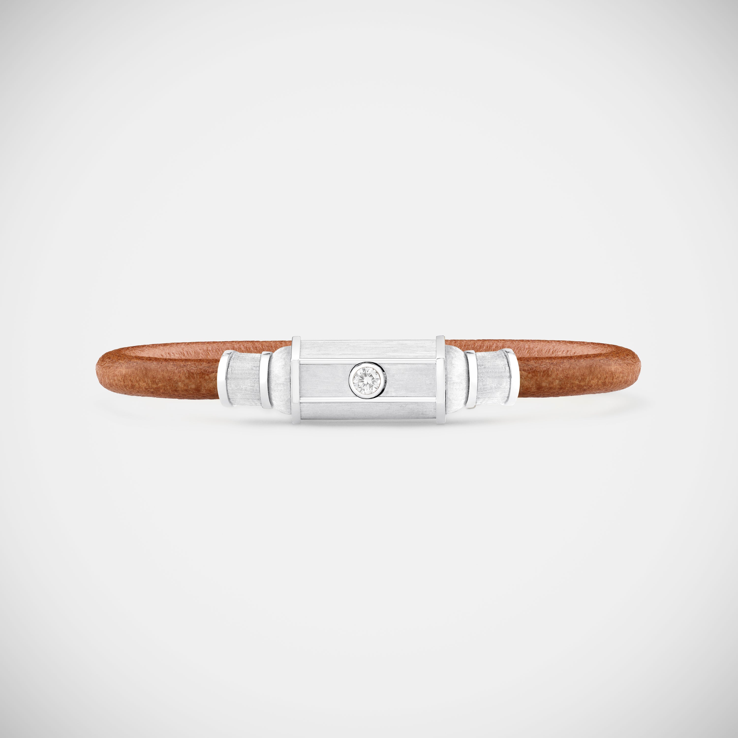 Marie Lichtenberg Staging Bracelet White Gold Lasso Baby Locket Bracelet